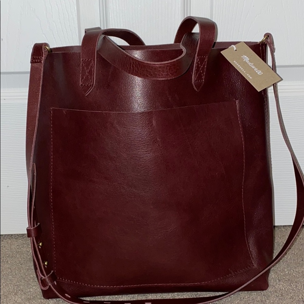Madewell Medium Leather Transport Tote NEW